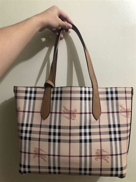 burberry derby tote pink|burberry reversible tote bag.